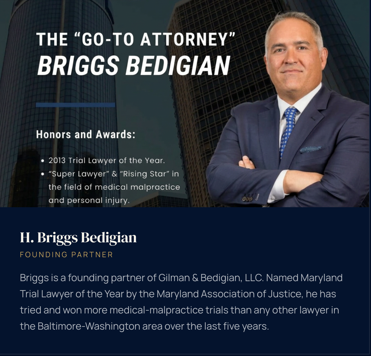 H. Briggs Bedigian, partner at Gilman & Bedigian